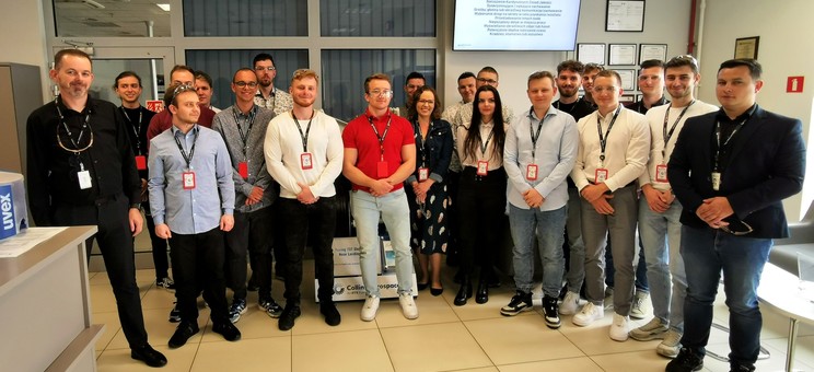 Warsztaty dla studentów zorganizowane w firmy Collins Aerospace zakład Tajęcina,